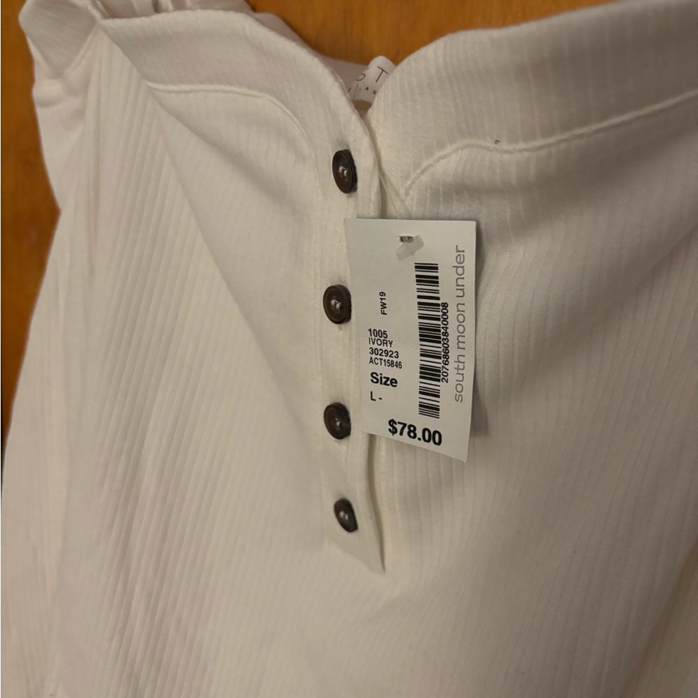 Astr Cream Button-Up Blouse